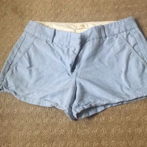 J crew shorts-chambray blue